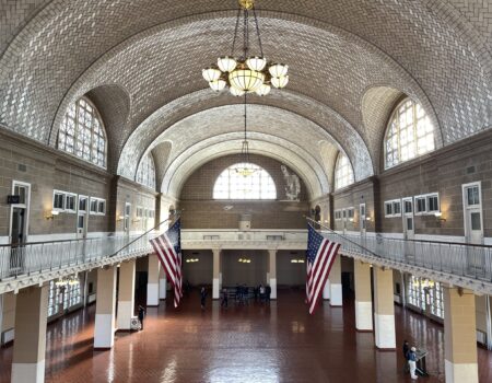 The Ellis Island National Museum of Immigration located on Ellis Island, New York, on Nov. 8, 2023. (Credit: Suah Cho).