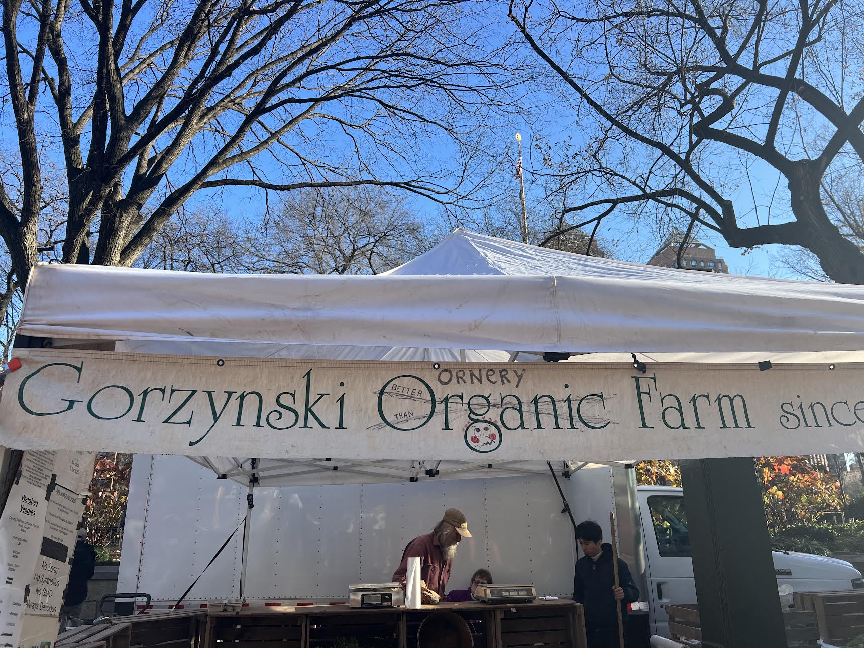 Gorzynski Ornery Farm Stand, Union Square.(Credit: Jillian Magtoto)