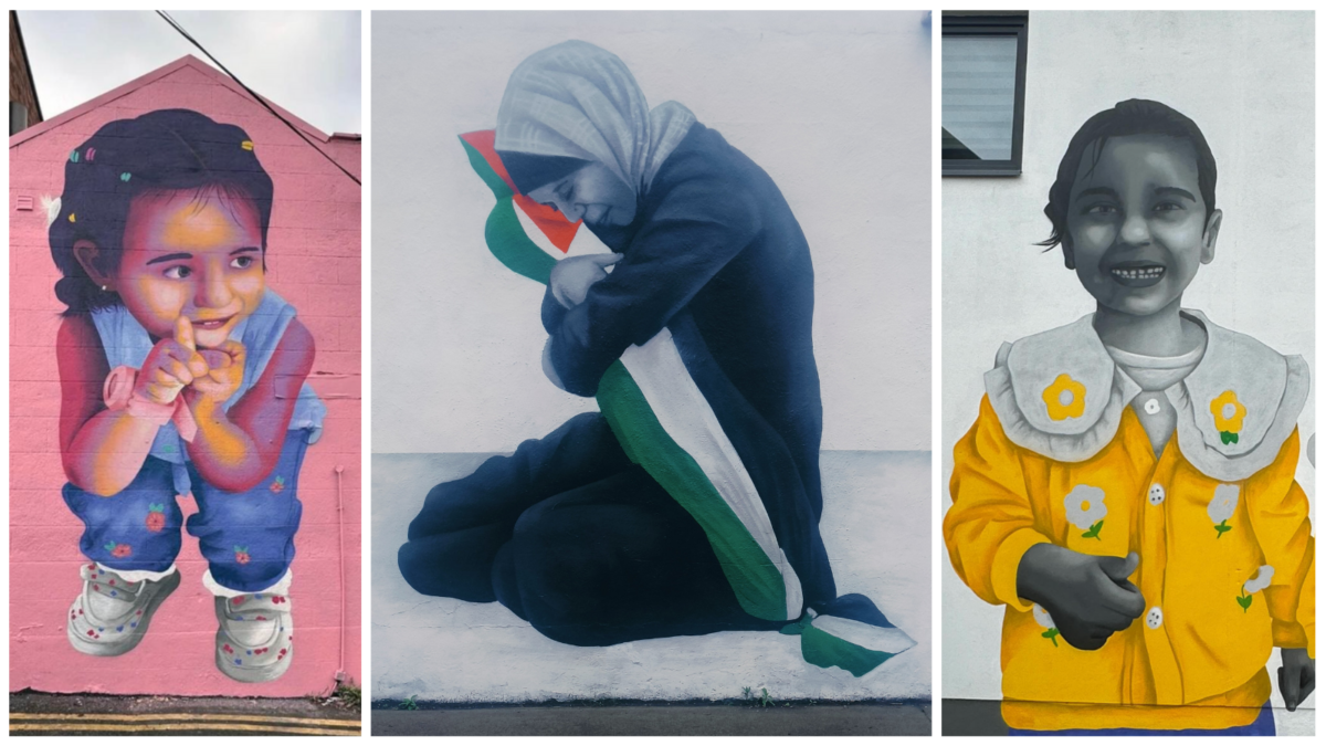 Murals in Dublin painted by Irish artist Emmalene Blake (Credit: Meghnad Bose and Emmalene Blake)