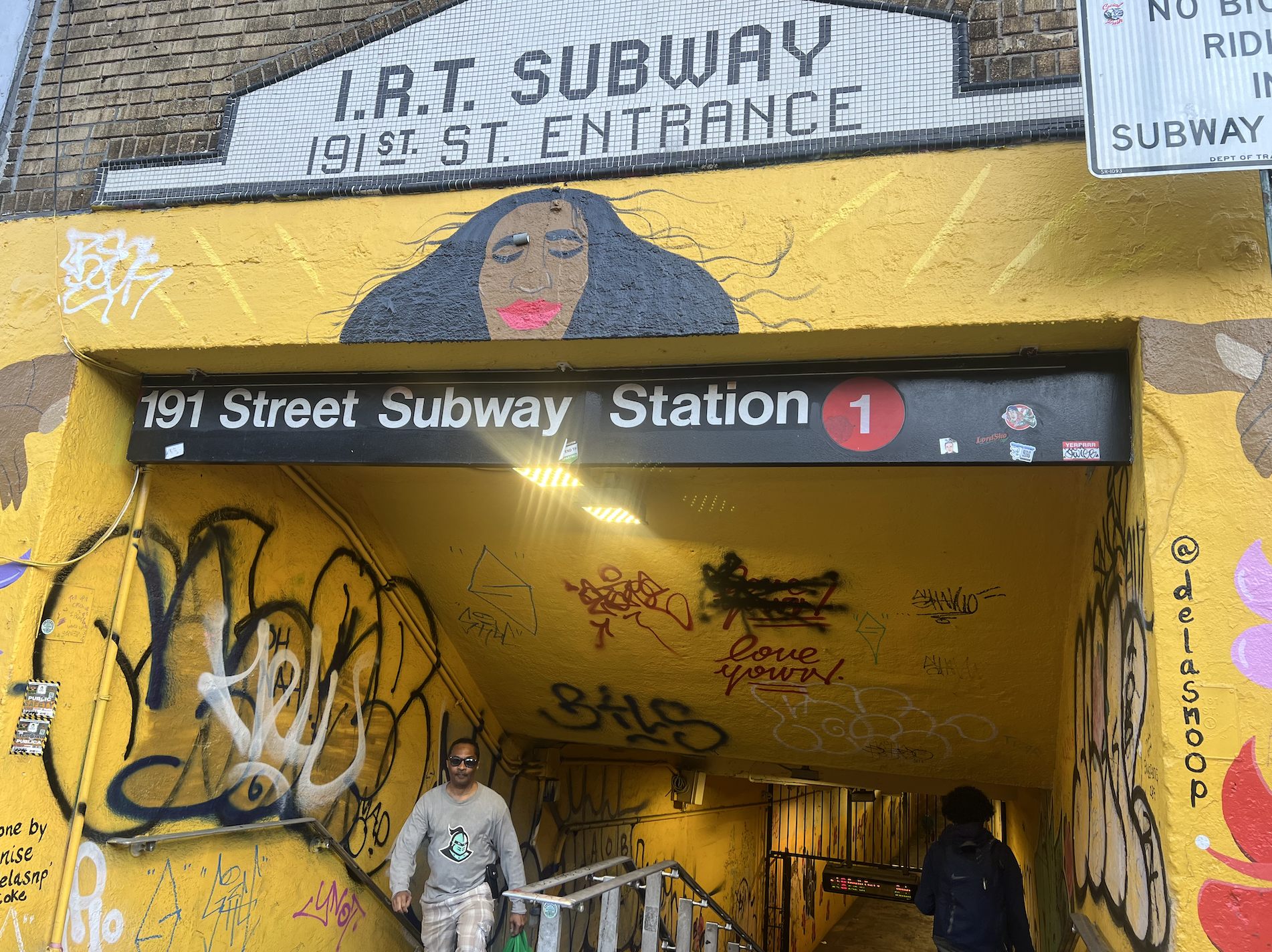 The 191st Street subway station in Washington Heights is a hotbed for crime. (Credit: Ayushee Roy)