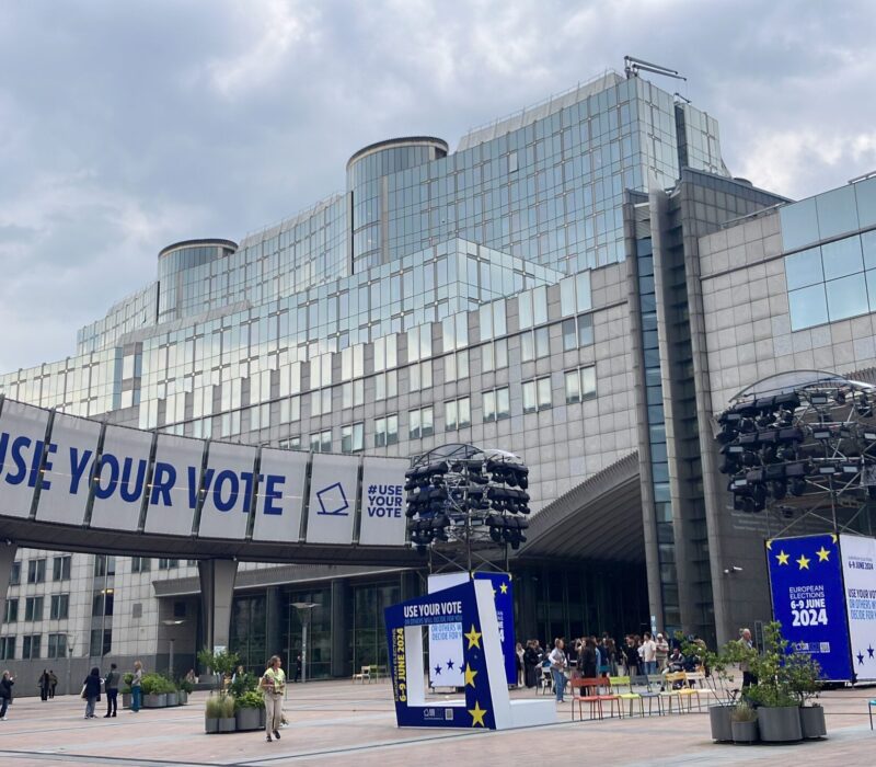 The EU Parliament during the EU elections in June. (Credit: Michele Calamaio)