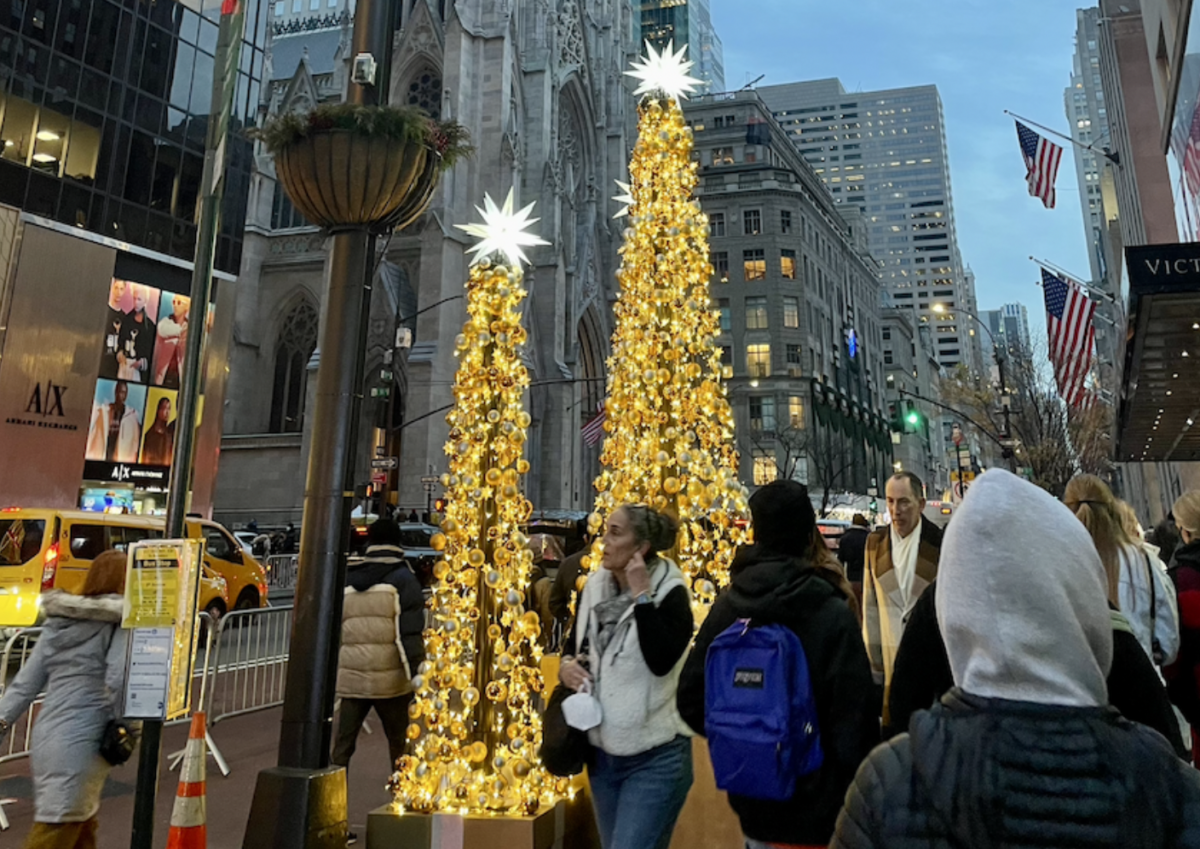 Shoppers on 5th Ave in December 2023. (Credit: Martina Italiano Di Licosa)