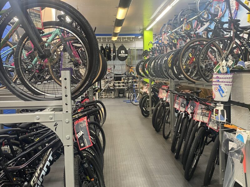 Fly E-Bike on Columbus Avenue sometimes fields customers who bring in e-bikes with damaged batteries. (Credit: Nikita Apte)