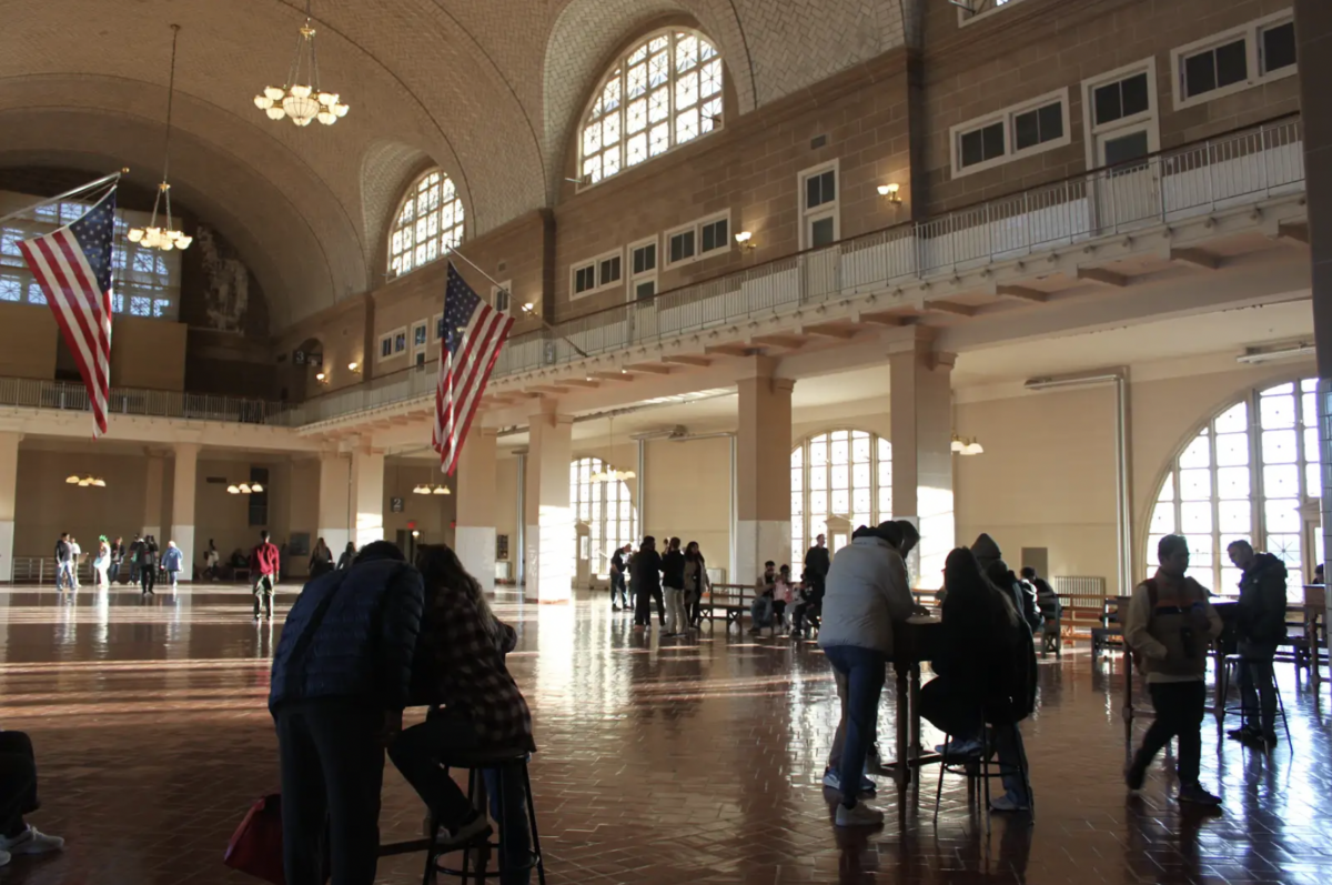 The Registry Room is where many Ellis Island immigrants would wait for inspections and registration. The process usually took less than a day. (Credit: Eleanor Hildebrandt)