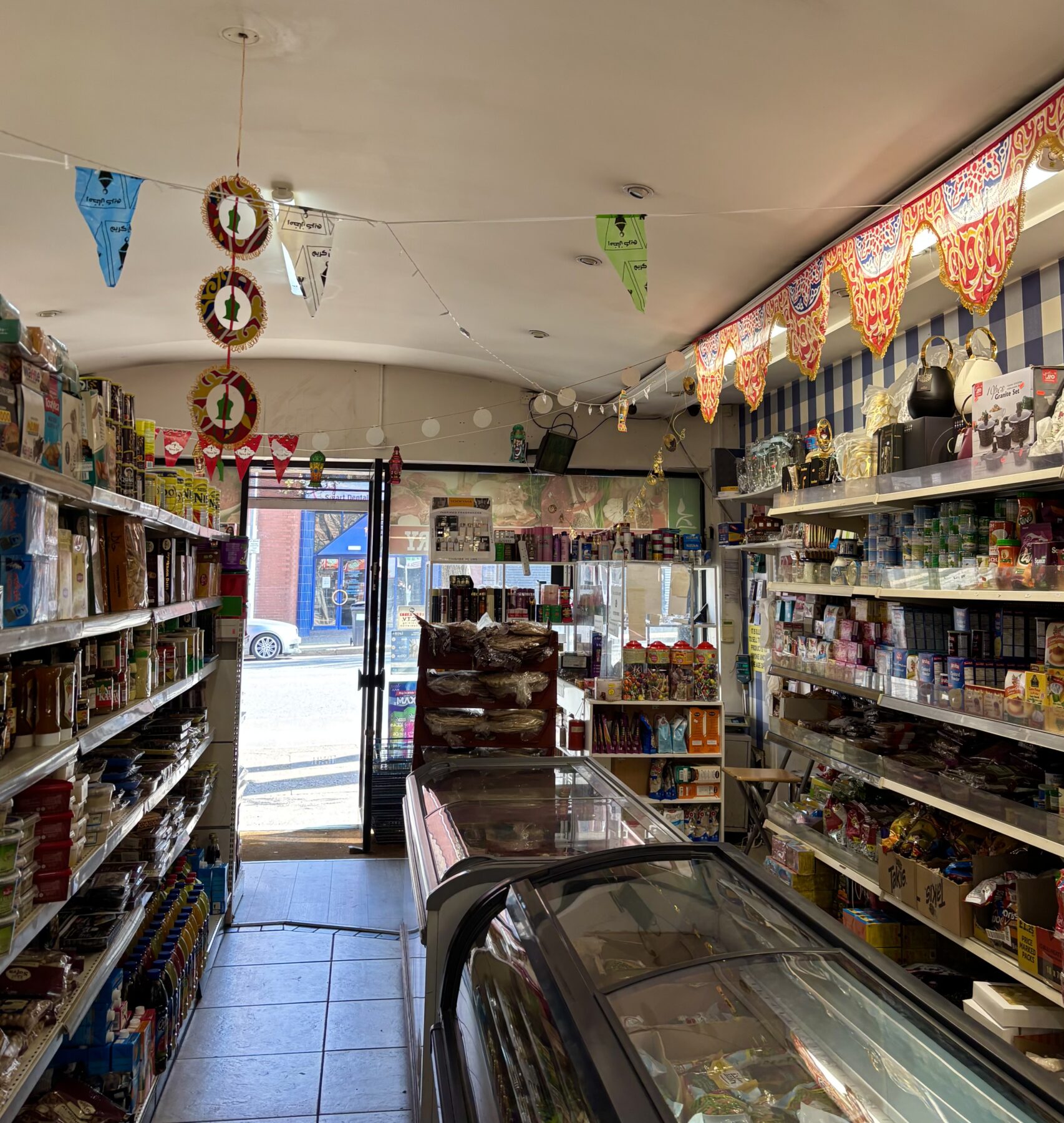 Inside Makkah Market, a halal grocery store serving Belfast’s Muslim community. (Credit: Lauren Hartley)