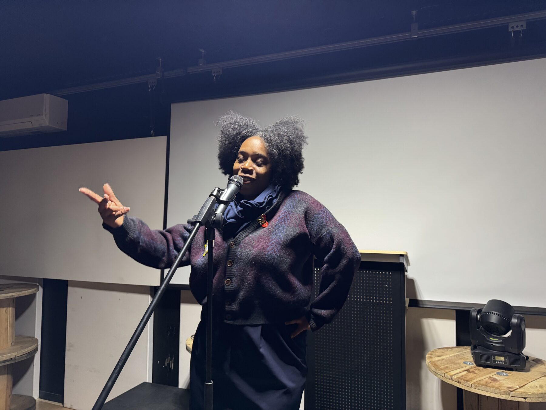 Mia X is shown performing. (Courtesy: Mia X)