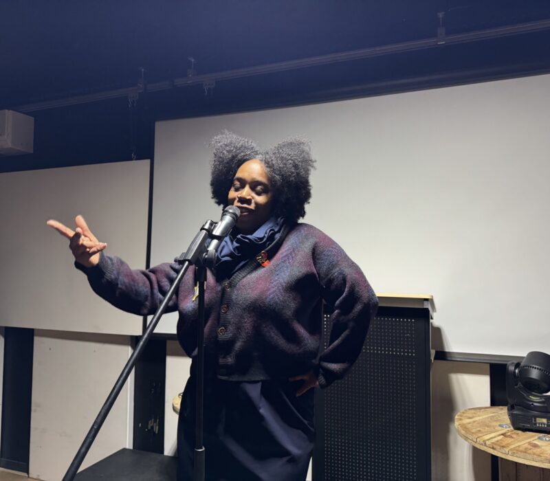 Mia X is shown performing. (Courtesy: Mia X)