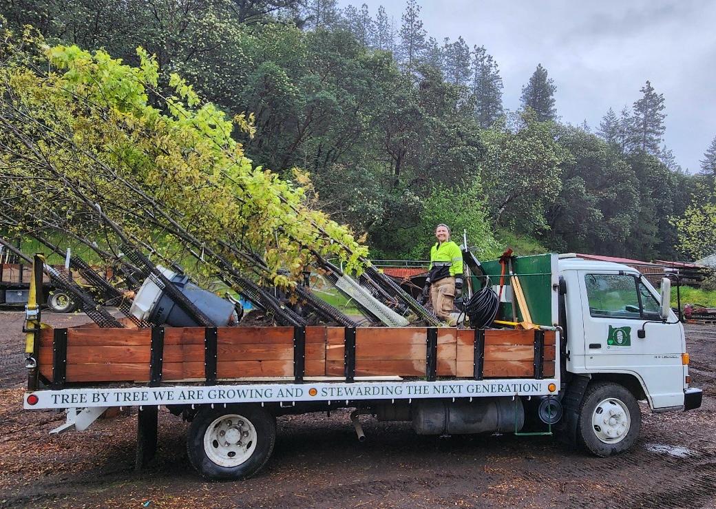 Alex Relph working with Oregon Urban Rural and Community Forestry. (Courtesy: Mike Oxendine)