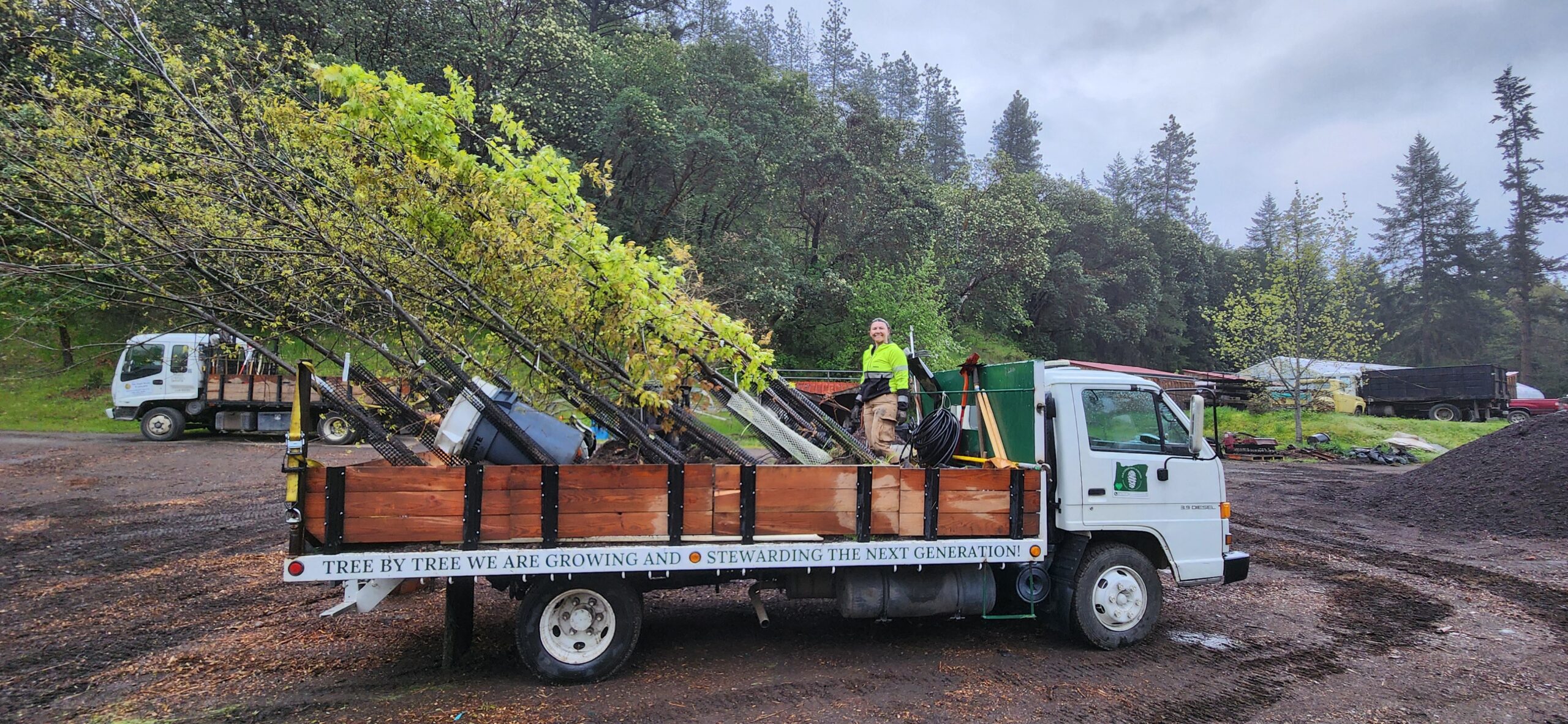 Alex Relph working with Oregon Urban Rural and Community Forestry. (Courtesy: Mike Oxendine)
