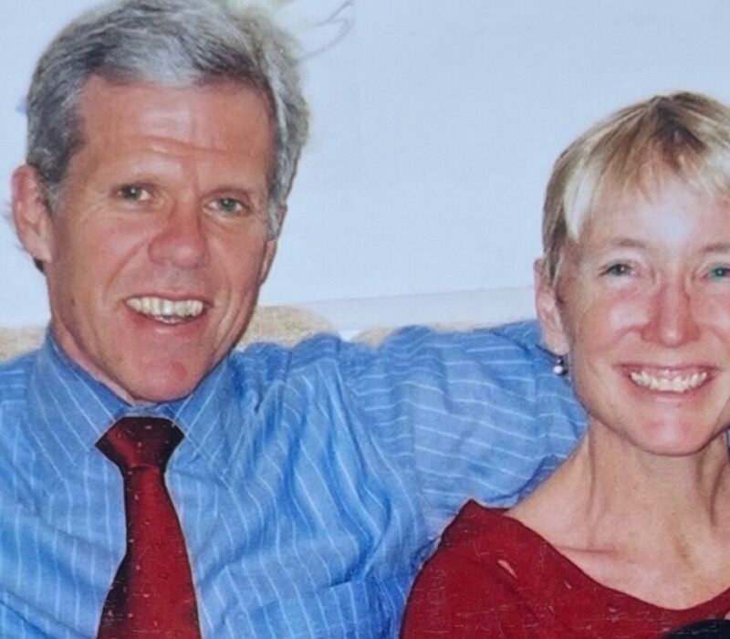 A photograph from the memorial of Mary Beth Kelly's husband, Carl Henry Nacht. (Credit: Mark Beth Kelly)