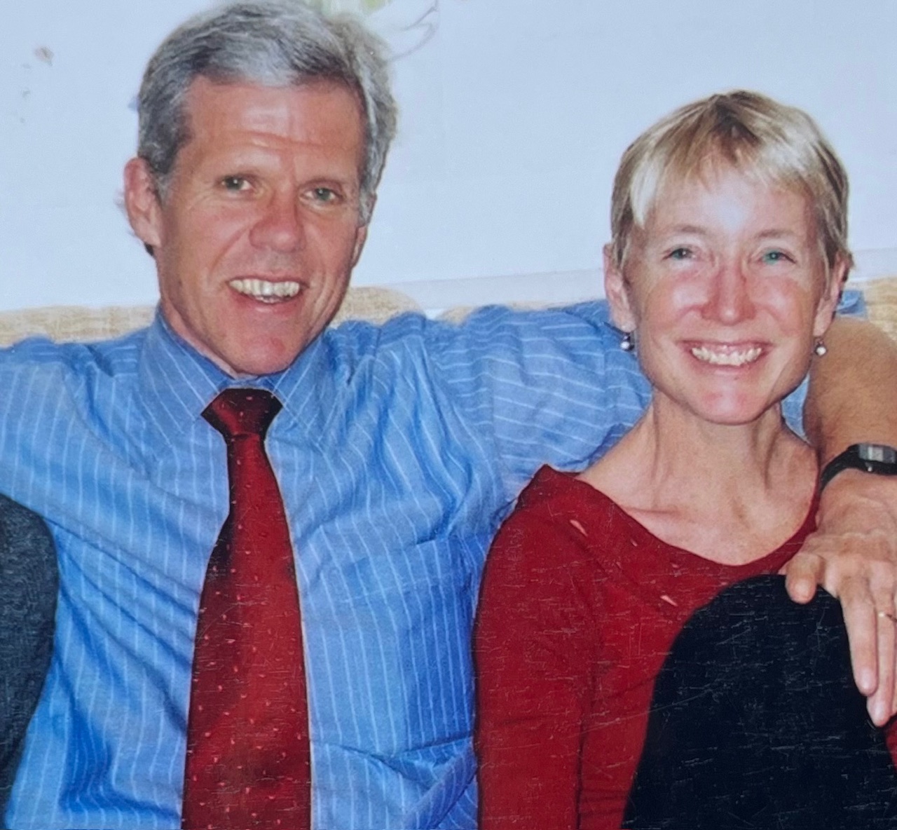 A photograph from the memorial of Mary Beth Kelly's husband, Carl Henry Nacht. (Credit: Mark Beth Kelly)