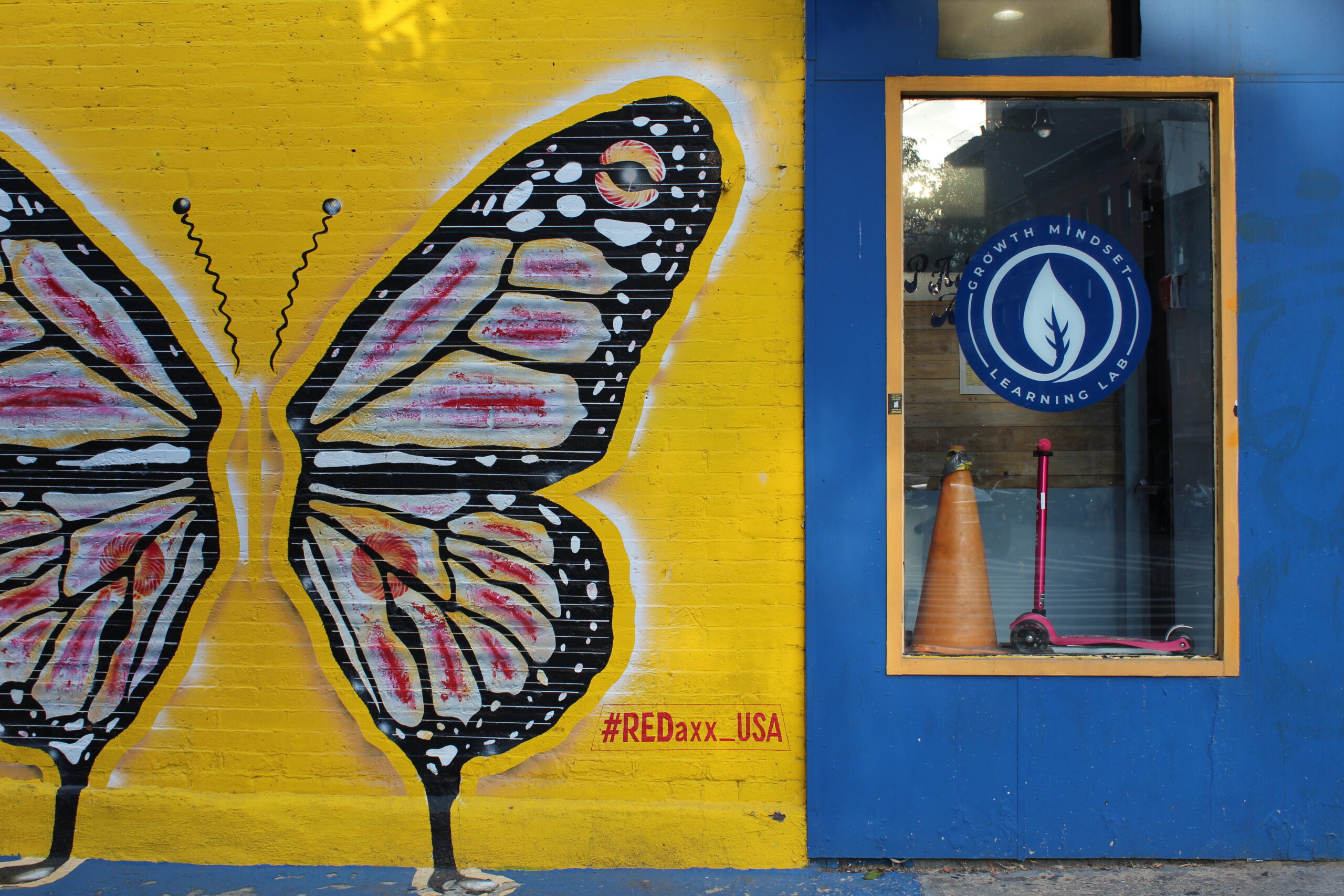 The exterior of Growth Mindset Learning Lab in Fort Greene, where nearly all families depend on city and state vouchers to manage the cost of childcare. (Credit: Allie Moustakis)