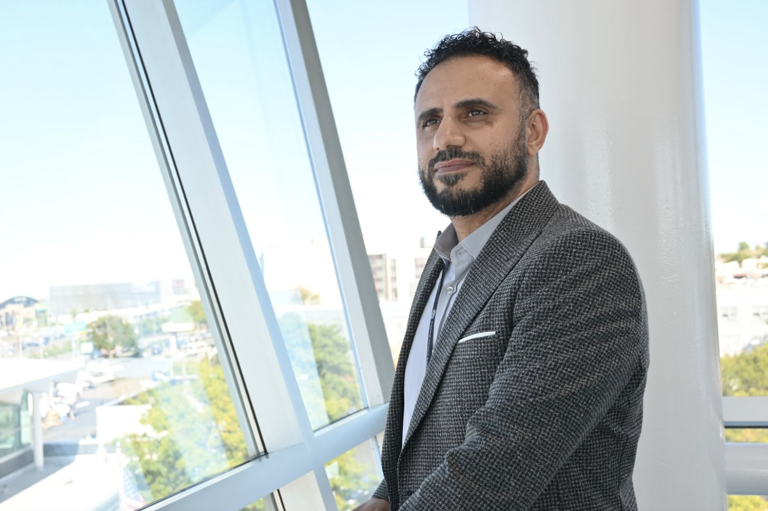 Yahay Obeid, an air traffic controller, is weathering his second government shutdown. (Credit: Hope Zhu)