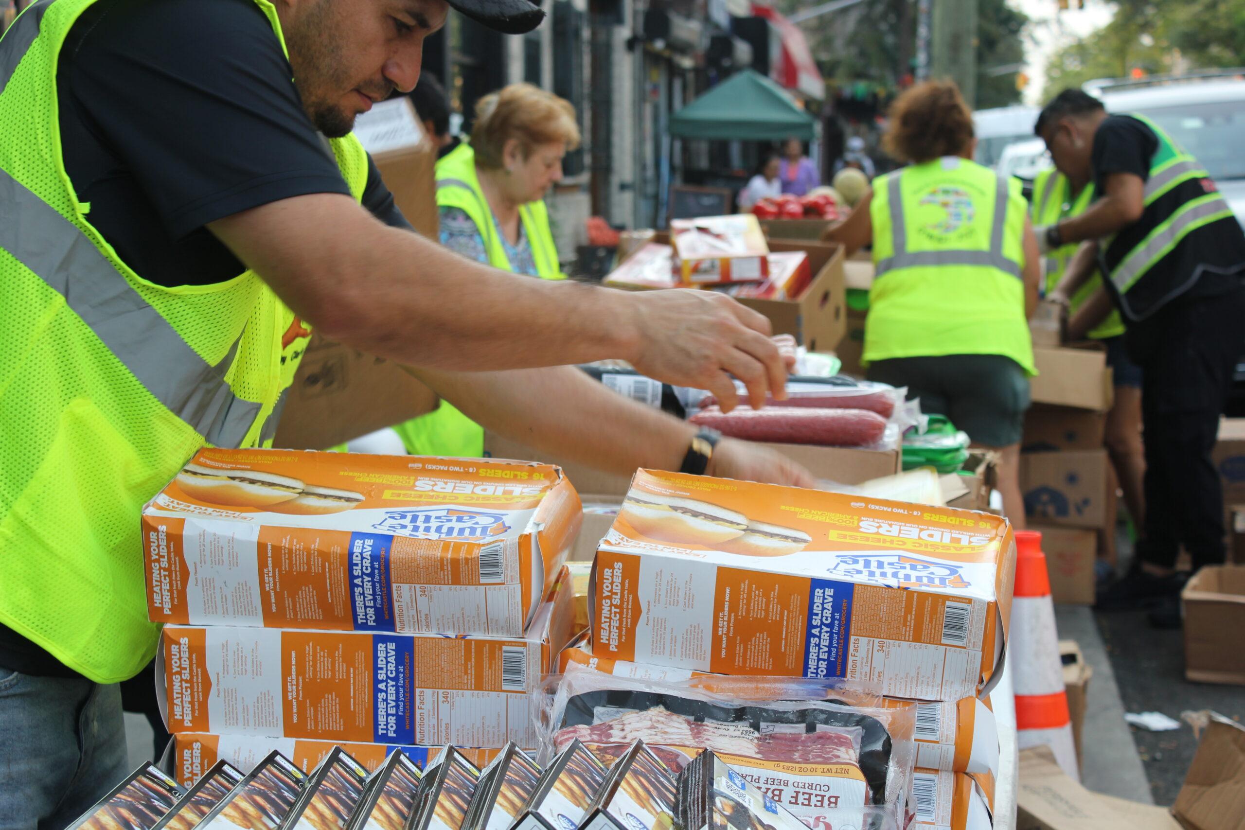 The Fenix Community Fridge in Ridgewood, Queens has seen the need rise in recent years. (Credit: Marina Felix Garcia)