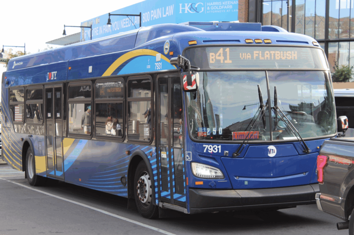 The B41 was ranked the 10th busiest route in the city and carried over 4.4 million riders last year, according to the MTA. (Credit: Allie Moustakis)