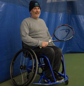  Joe Slaninka poses for a portrait during practice at Commonpoint Tennis Center, Queens, NY on Dec. 7, 2025. (Credit: Amarna Milne) 
