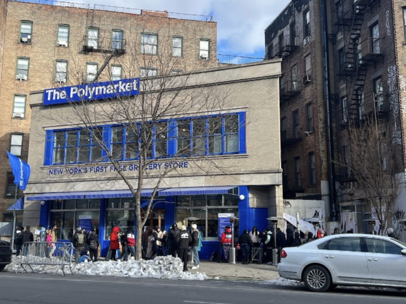 The Polymarket Grocery Store. (Credit: Katlyn Ma)