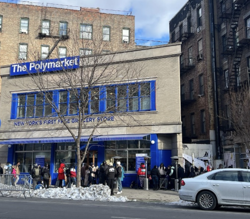 The Polymarket Grocery Store. (Credit: Katlyn Ma)