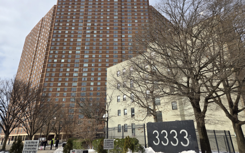 3333 Broadway in Harlem where two cases of Legionnaires’ disease were recently identified (Credit: Brooke Witherow)