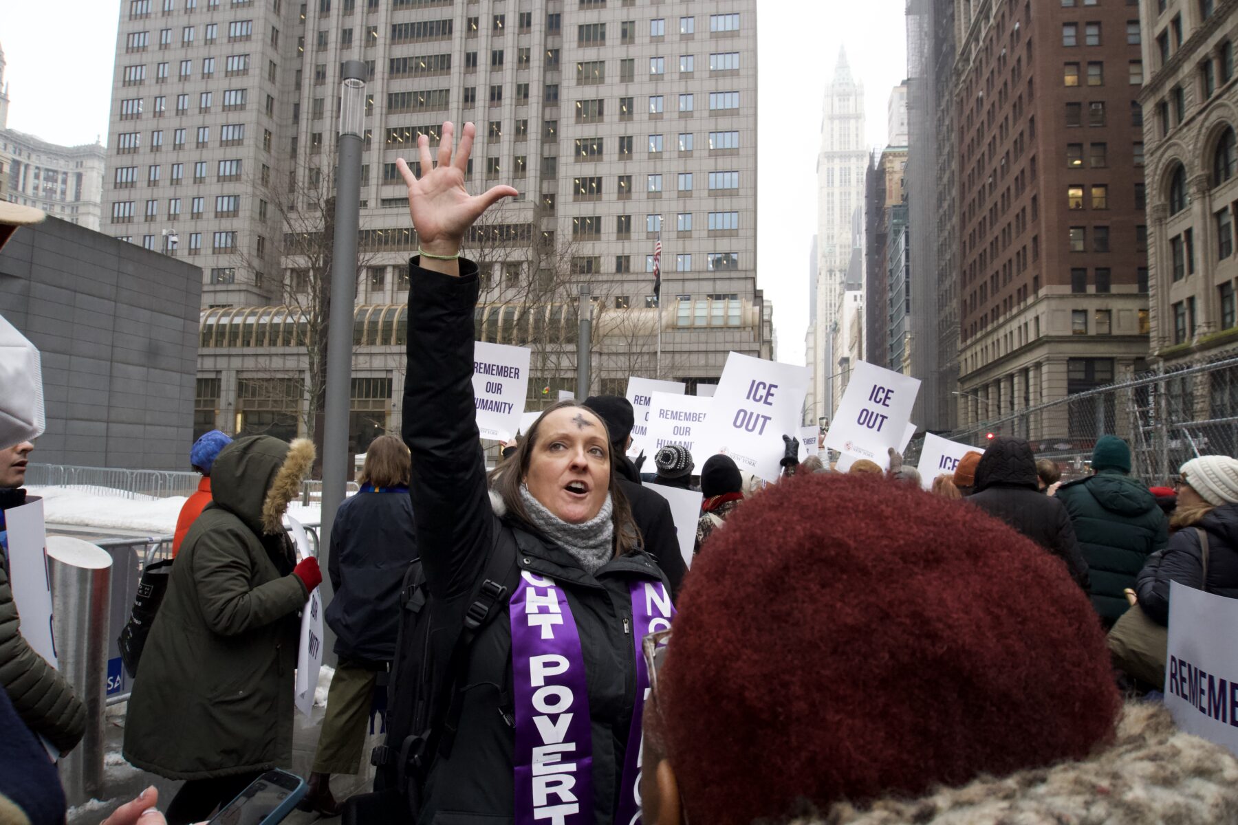 Protestors at the “Reclaim Your Faith” march. (Credit: Sidney Kuri Poor)