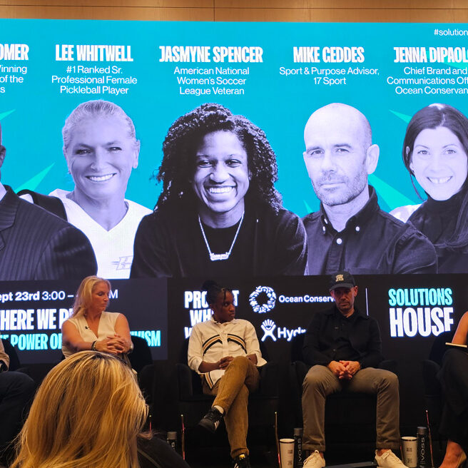 The “Protect Where You Play” panel during Climate Week. (Credit: Valeria Cortés)