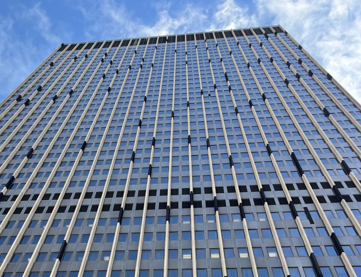 The New York-Federal Plaza Immigration Court on Oct. 12. 2026. (Credit: Charlie Wohlgemuth)
