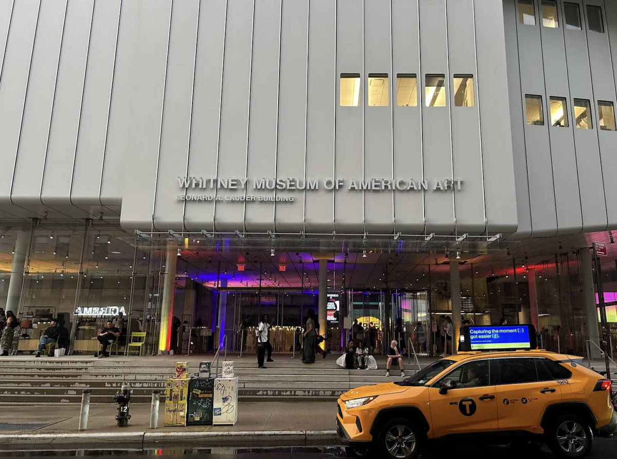 The front of the Whitney Museum of American Art on Oct. 2, 2026. (Credit: Satvik Shubham)