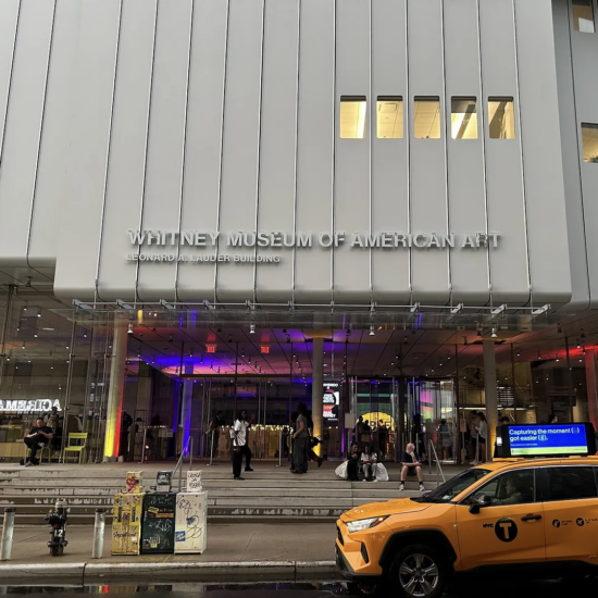 The front of the Whitney Museum of American Art on Oct. 2, 2026. (Credit: Satvik Shubham)