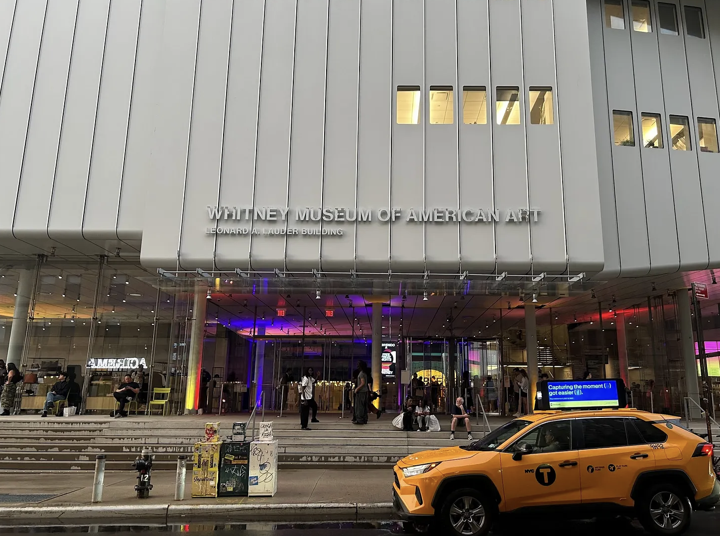 The front of the Whitney Museum of American Art on Oct. 2, 2026. (Credit: Satvik Shubham)