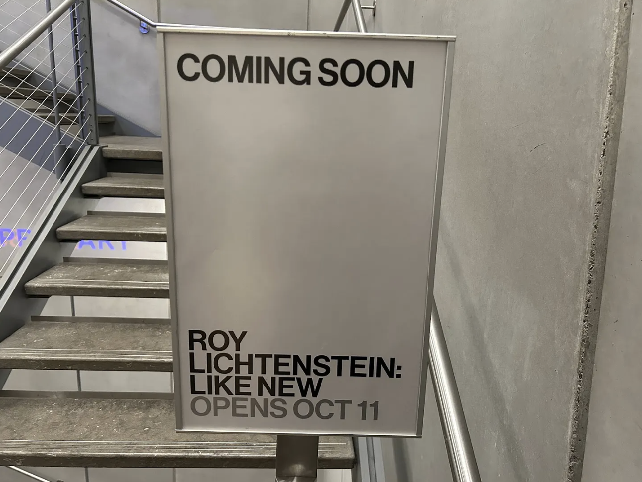 “Roy Lichtenstein: Like New” opens to the public Oct. 11. (Credit: Satvik Shubham)