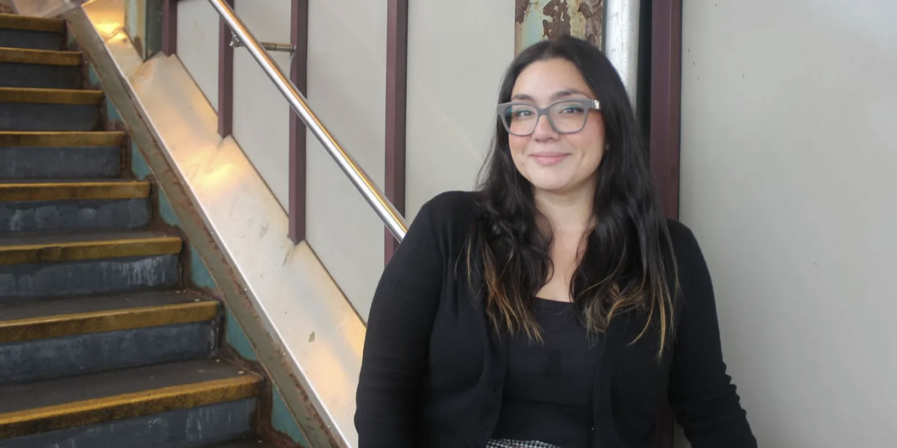 Paraprofessional Alyson Monzon works a second job to cover her expenses (Credit: Sasha Rivers)