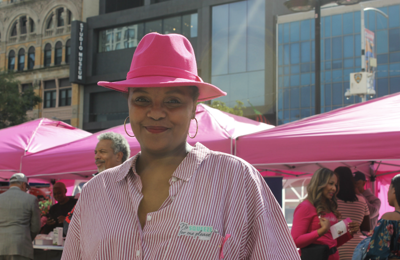 Vonetta Hawkins gets free breast screening at the event every year. (Credit: Ana Federica Wallis)
