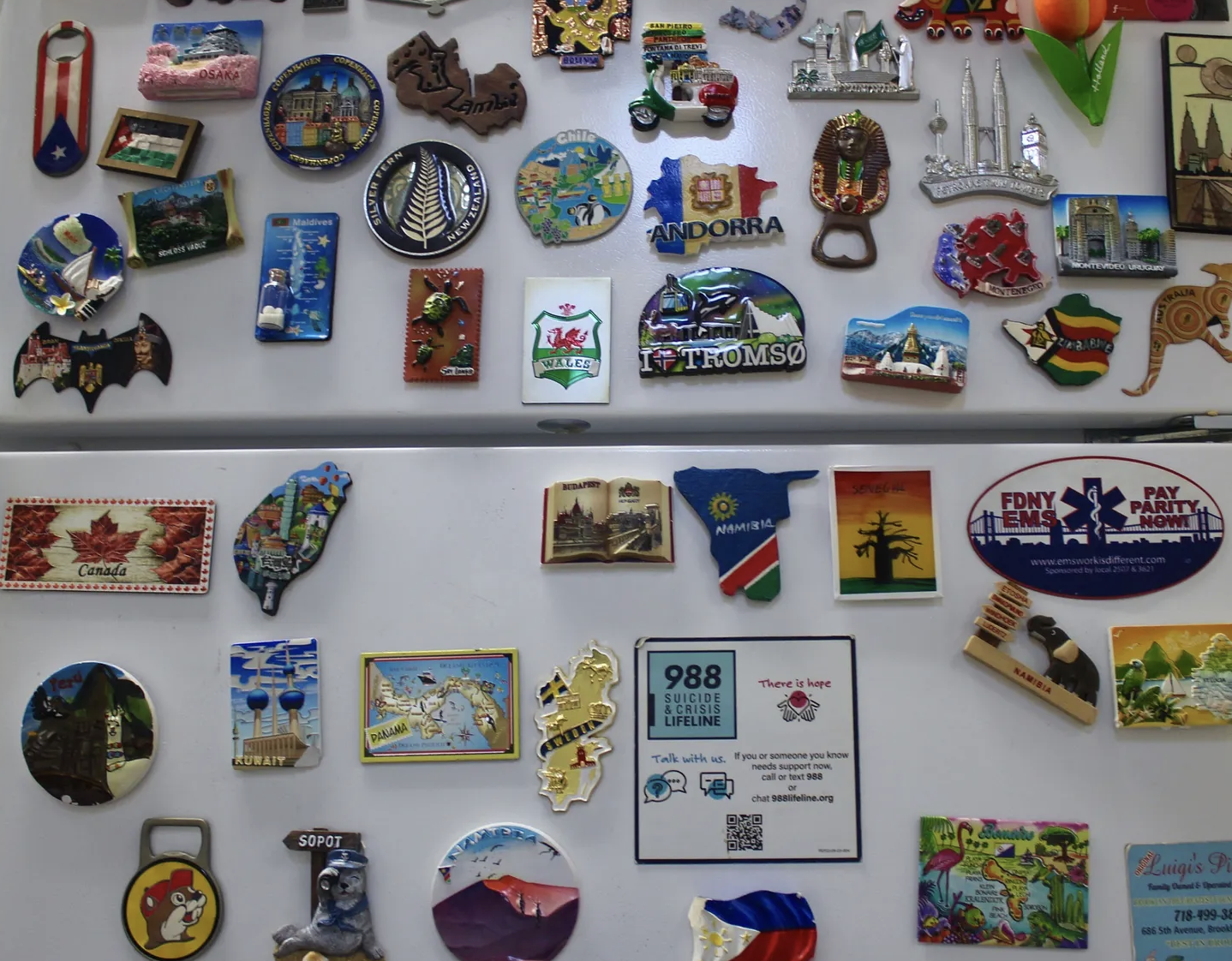 The kitchen fridge at Station 40 (Credit: Éilis Mathur)